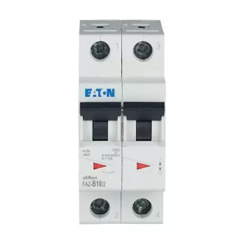 Eaton FAZ-B10/2 disjoncteur miniature type B 10A 2 pôles 6kA 278730