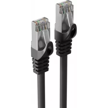 S CONN MAXIMUM CONNECTIVITY Industrial PUR Cat.7 S/FTP RJ45 Patch Cable, 7m, Black 08-39275