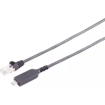 S CONN MAXIMUM CONNECTIVITY USB-C to RJ45 Gigabit LAN Adapter Cable 1.5m Black (13-51155)
