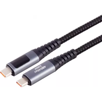 S CONN MAXIMUM CONNECTIVITY USB-C Ladekabel, 2.0, 240W PD, A/V/W Display, 2m (14-59035)