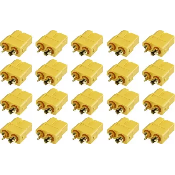 Reely XT60 Female Connector Gold-Plated 20-Pack