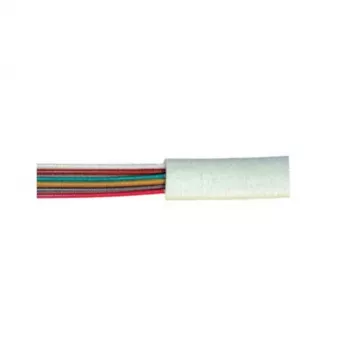 S CONN MAXIMUM CONNECTIVITY Bulk Telephone Cable, 6-Wire, Flat, White, 100 m 76117-