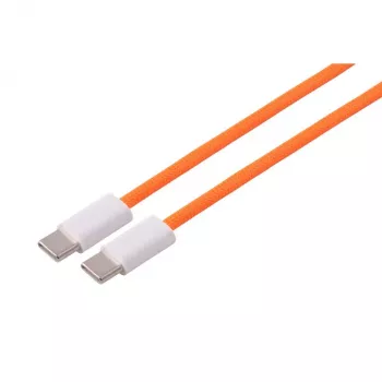 S CONN MAXIMUM CONNECTIVITY USB-C Charging Cable, 2.0, 240W, Orange, Textile, 1.8m (14-22187)