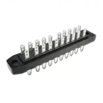 Connecteur à lames asymétrique TELEGÄRTNER DIN 41622 20 pôles, raccordement à souder, mâle, A 20 J00045A0916