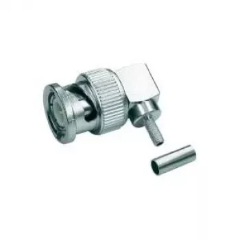 Telegärtner J01000A0010 fiche de câble BNC coudée, à sertir/souder, G07, 50 Ohm, pour RG 316/U