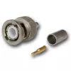 Telegärtner fiche BNC à sertir 50 Ohm pour RG-58 C/U, G01 Professional, nickel/or, lot de 250 J01000A1255S