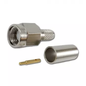 Telegärtner J01150A0049 SMA Plug Connector, Straight, 50 Ohm