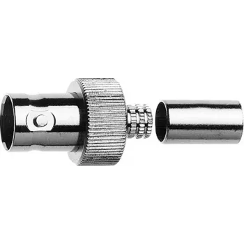 Connecteur femelle BNC à sertir Telegärtner 75 ohms, sertissage/sertissage, pour groupe de câbles G41 (0,6/2,8-4,7 mm), 5 pièces J01003A0048