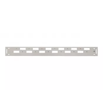 Cache avant de rack 19 inch 1U TELEGÄRTNER H02025A0356, gris RAL 7035
