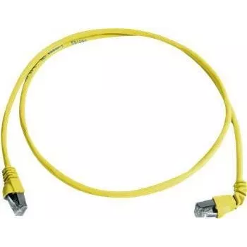 Câble de raccordement CAT 6a S/FTP Telegärtner 100008019, RJ45, 1 m, jaune, LSZH, ignifuge