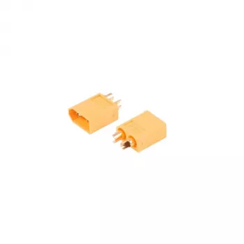 Paire de connecteurs XT60 S CONN MAXIMUM CONNECTIVITY SC02-XT60 (mâle et femelle), 60 A, contacts dorés haute intensité pour modèles RC, drones, accus