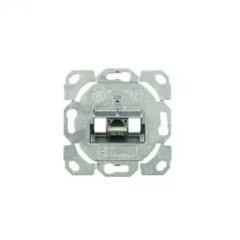 Module de prise RJ45 TELEGÄRTNER AMJ-S Cat.6A blindé avec cache, blanc pur J00020A0514