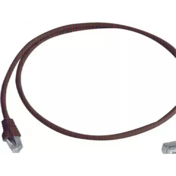 Câble patch S/FTP Cat 6A Telegärtner, PiMF, 1 m, rouge, un connecteur coudé, LSZH L00000A0196
