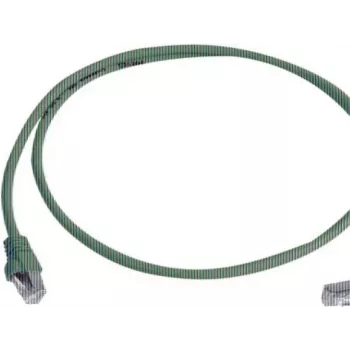 Câble patch CAT 6a S/FTP Telegärtner 100008018, RJ45, 0,5 m, jaune, LSZH, ignifuge, anti-accroche