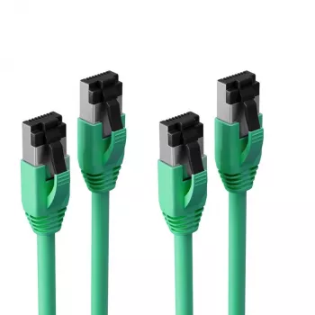 S CONN MAXIMUM CONNECTIVITY S/CONN Basic Cat. 8.1 F/FTP PIMF LSZH Patch Cable, Green, 10.0 m, 2-Pack (SC08-41073-2)