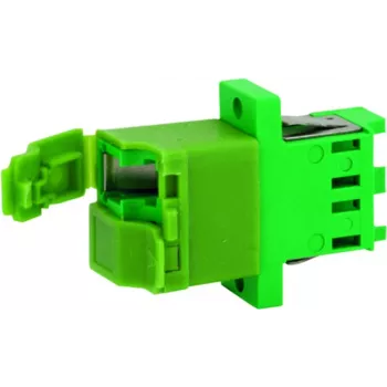 Adaptateur simplex Telegärtner J08071A0028 LC/APC, vert, manchon en zircone