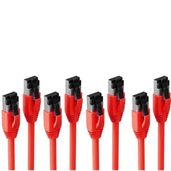 S CONN MAXIMUM CONNECTIVITY câble patch S/CONN maximum connectivity ®-BASIC-S- cat. 8.1 F/FTP PIMF LSZH rouge 10,0 m VE4 (SC08-41074-4)