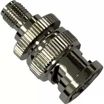 Adaptateur coaxial Wittenberg Antennen 103509 BNC mâle vers SMA femelle, 50 Ohm, DC-4 GHz, laiton nickelé