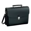 Attaché-case JÜSCHA Alassio FORTE pour documents - similicuir - noir (92011)