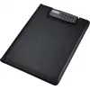 Porte-documents d'écriture JÜSCHA Alassio BRESCIA, A4, similicuir, noir, mécanisme de serrage avec calculatrice intégrée 31500