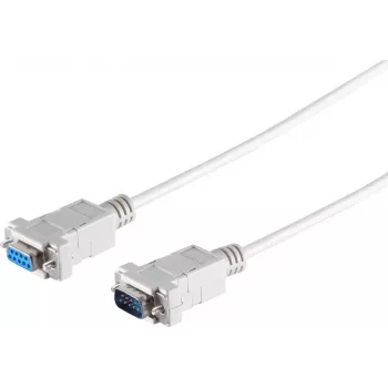 Câble série Sub-D S CONN MAXIMUM CONNECTIVITY 9 broches, mâle vers femelle, 3,0 m, gris