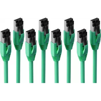 S CONN MAXIMUM CONNECTIVITY BASIC-S Câble patch Cat. 8.1 F/FTP PIMF LSZH, vert, 7,5 m, lot de 4 SC08-41063-4
