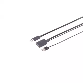 S CONN MAXIMUM CONNECTIVITY USB-A Active Optical Extension Cable USB 3.2 Gen 2, A Male to A Female, 10Gbps, 15m, Black (30-37085)