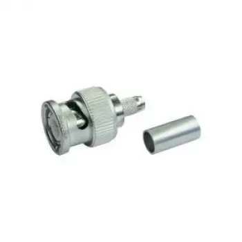 Telegärtner BNC Connecteur de câble à sertir G13/G50, 75 Ohm, Professional, 0,4/2,5, 5 pièces (J01002A1350)
