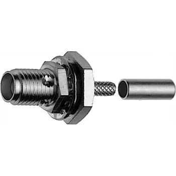 Embout femelle SMA Telegärtner à sertir pour RG-316/U, or, lot de 5 (J01151A0001)