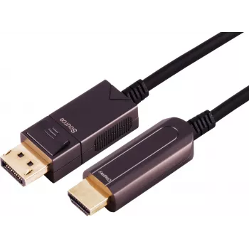 S/CONN maximum connectivity 30-20095 Optical DisplayPort to HDMI-A Adapter Cable, 4K60, 20 m