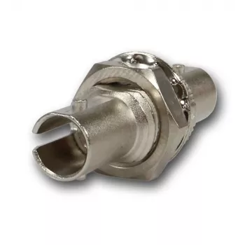 Coupleur ST multimode simplex Telegärtner avec manchon en bronze phosphoreux, boîtier métallique, montage à un trou, Z64 J08011A0003