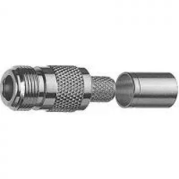 Connecteur femelle N-Type à sertir Telegärtner pour RG-214/U, 50 Ω, nickel/or J01021A0145
