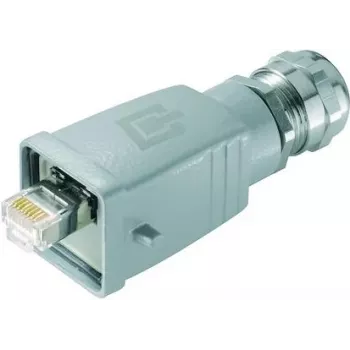 Telegärtner 100007467 connecteur capteur/actionneur RJ45 mâle, Cat.6A, blindé, montage sur site, 1 pièce
