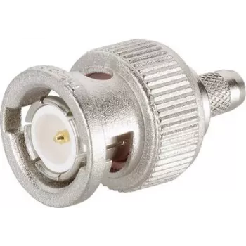 Telegärtner fiche BNC à sertir 75 ohms pour RG-59 B/U, contact doré, corps nickelé J01002F1288Z