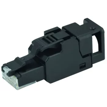 TELEGÄRTNER UFP8 fiche RJ45 Cat.6A à confectionner sur site, T568B, AWG23-22, blindée, IDC sans outil J00026A3113