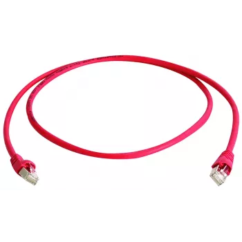 TELEGÄRTNER câble de raccordement F/UTP Cat.5e 2,5m MP8 FS100 LSZH rouge L00002D0086