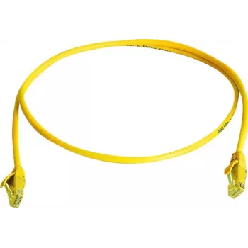 Telegärtner L00000A0294 câble patch Cat6 U/UTP RJ45, 0,5 m, jaune