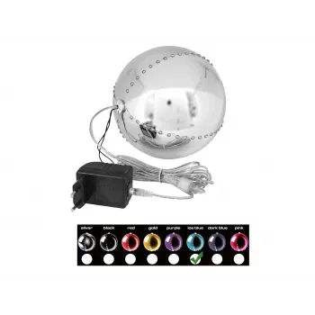 Boule de neige LED EUROPALMS 15 cm, Ice Blue 83501241
