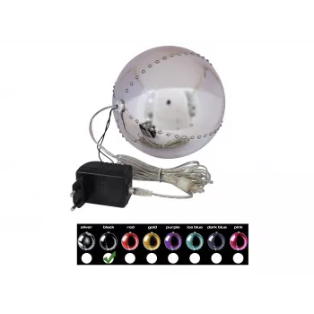 EUROPALMS LED Snowball 15cm, Black 83501244