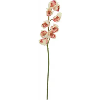 EUROPALMS branche de cymbidium artificielle, crème-rose, 90 cm 82530311