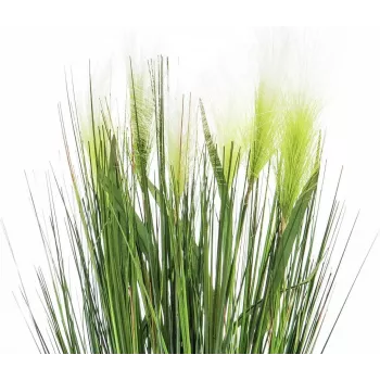 EUROPALMS Feather Grass Artificial Plant, White, 60cm 82505864