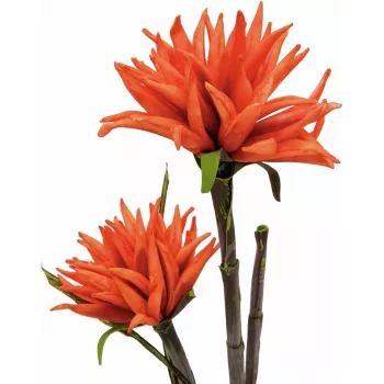 EUROPALMS Dahlia (EVA), Artificial Plant, Orange, 100cm (82532006)