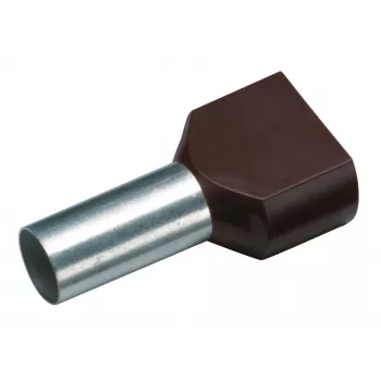 Cimco 187723 Embout de câblage double 1,5 mm² partiellement isolé noir 100 pièces