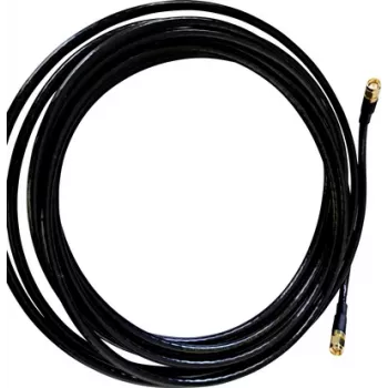 Wittenberg Antennen 10 m Câble d'antenne SMA mâle vers SMA mâle 50 Ohm câble coaxial à faible perte noir 103484