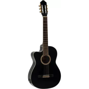 DIMAVERY CN-600L Guitare classique, noire 26235009