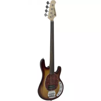 DIMAVERY MM-501 Basse électrique, fretless, tobacco 26222080
