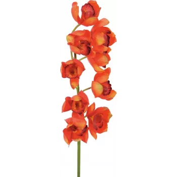EUROPALMS Cymbidium Branch, Artificial, Red, 90cm (82530315)