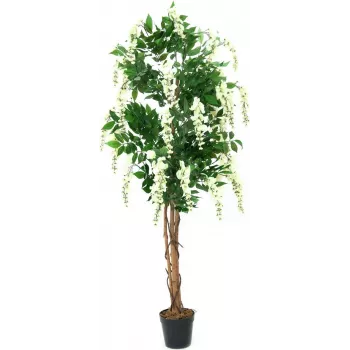 EUROPALMS Golden Rain Tree Artificial Plant, White, 150cm (82507105)