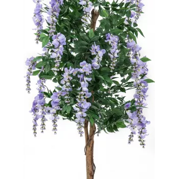 EUROPALMS Artificial Laburnum Tree, Violet Flowers, 180 cm 82507136