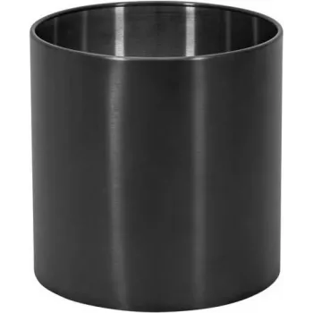 Cache-pot en inox EUROPALMS STEELECHT-35 Nova, anthracite, Ø35 cm 83011397